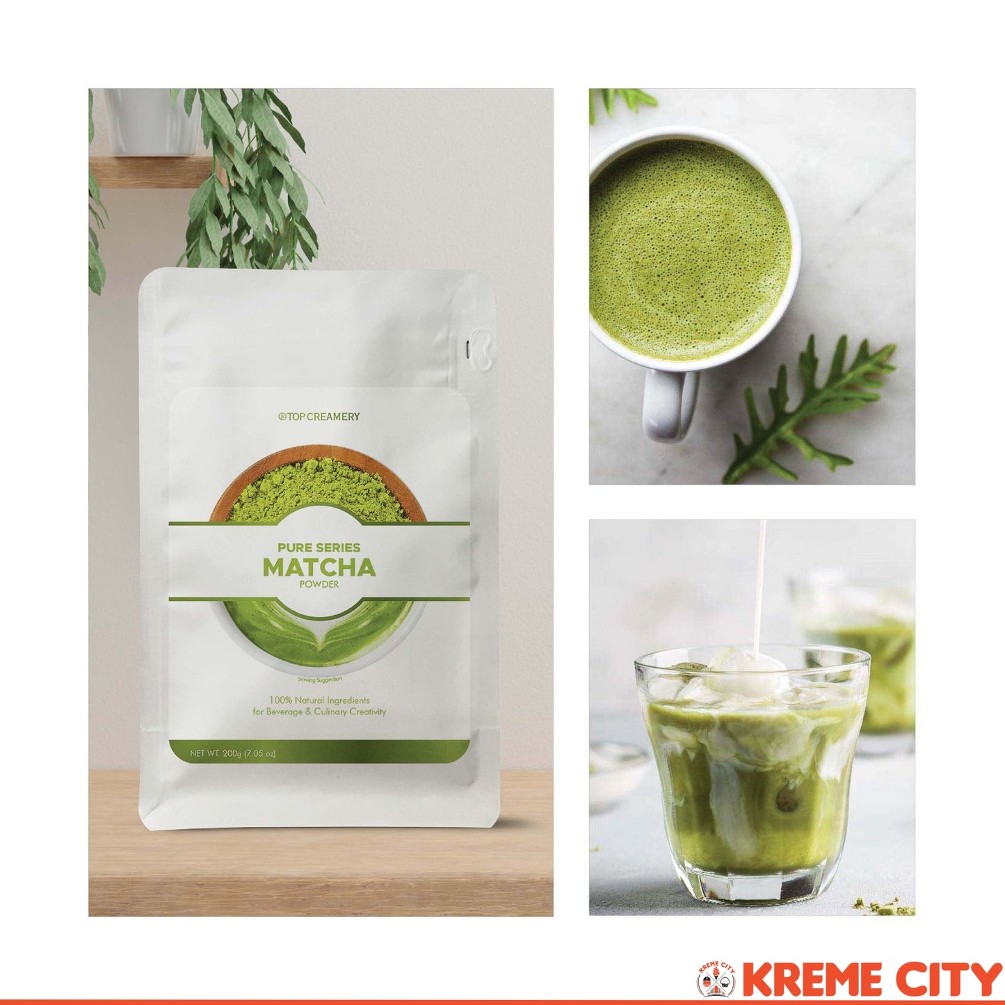 TOP Creamery Pure Series Matcha Powder 200g