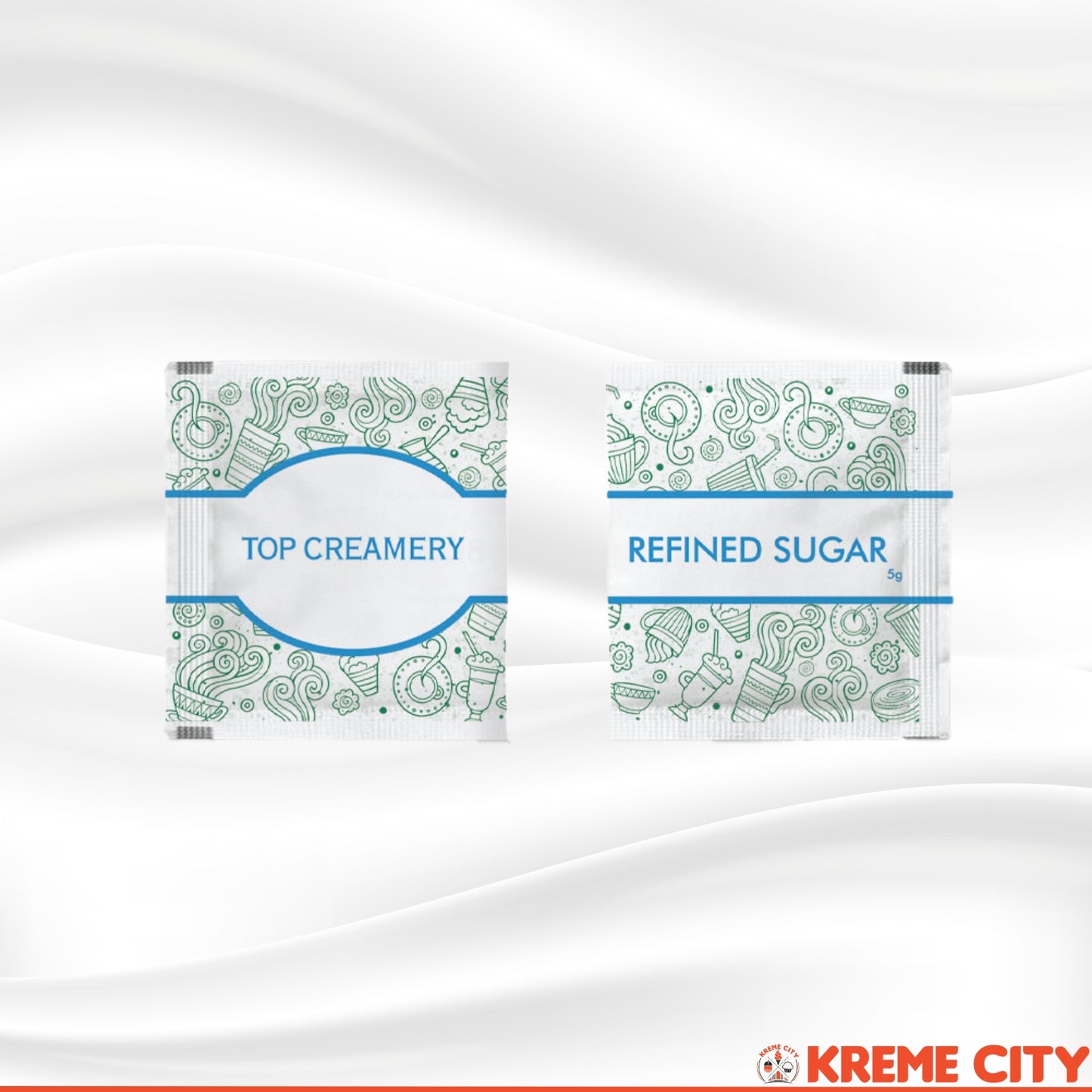 TOP Creamery White Refined Sugar Sachets 5g