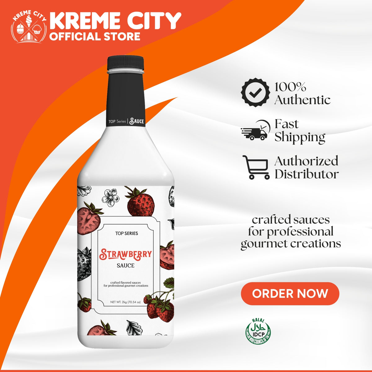 TOP Creamery TOP Series Strawberry Sauce 2kg