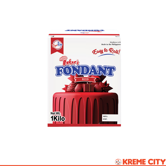 Sugar King Baker's Fondant Icing Red 1kg