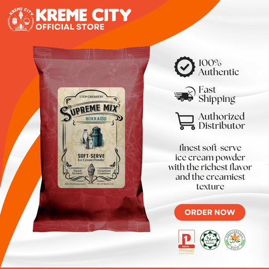 TOP Creamery Supreme Mix Hokkaido Soft Serve Ice Cream Powder Premix 1kg