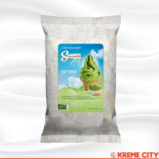 TOP Creamery Summer Mix Matcha Soft Serve Ice Cream Powder Premix 1kg