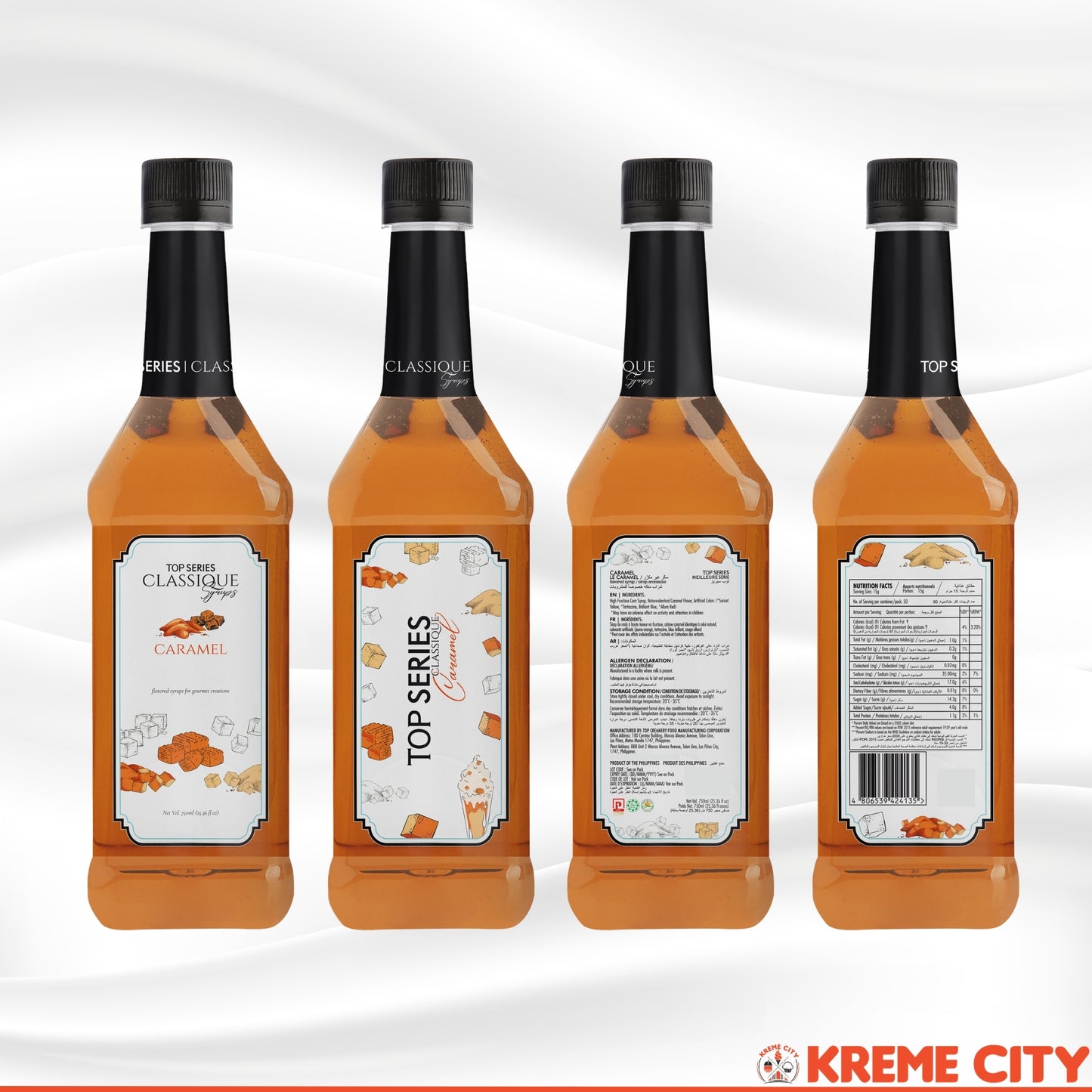 TOP Creamery TOP Series Classique Caramel Syrup 750ml