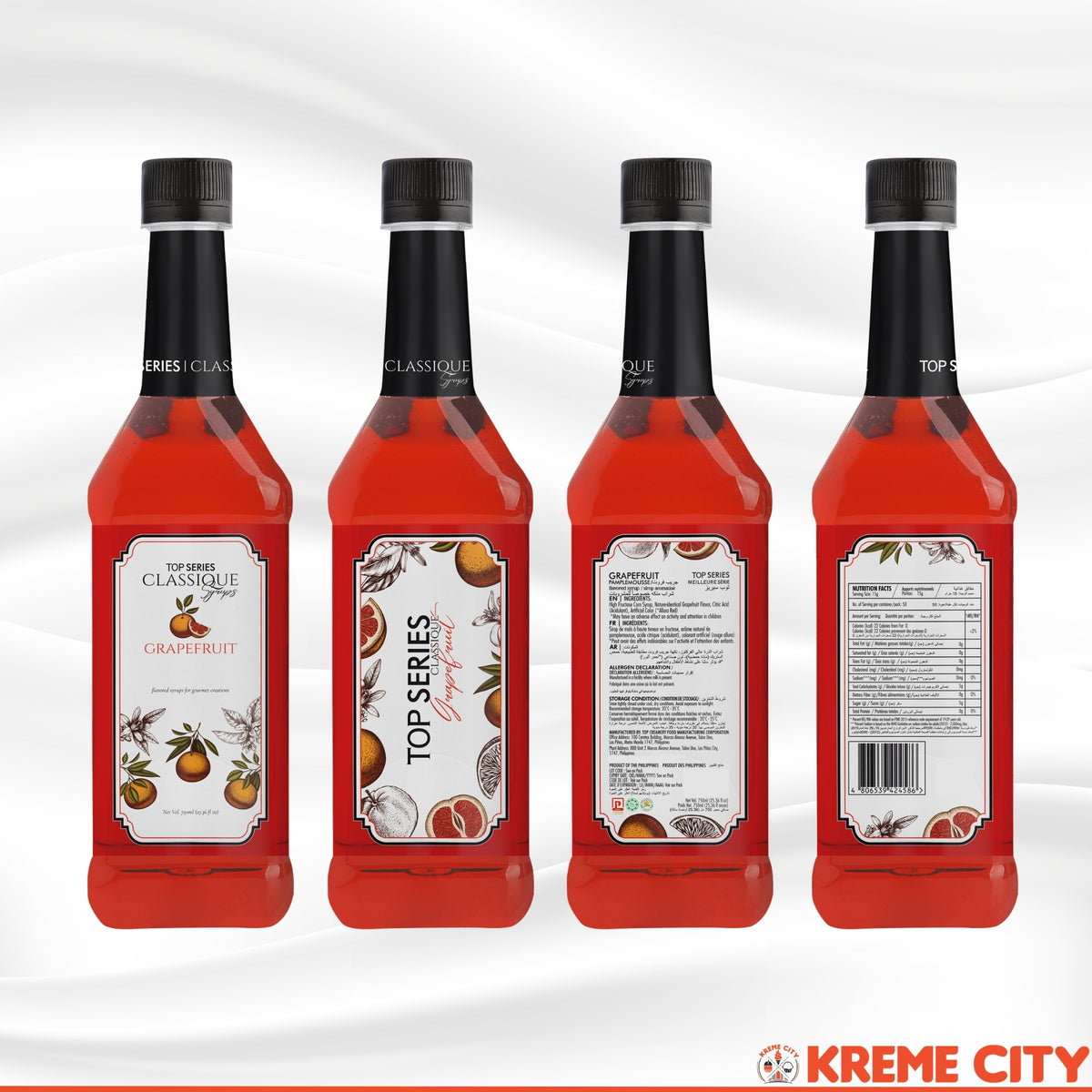 TOP Creamery TOP Series Classique Grapefruit Syrup 750ml