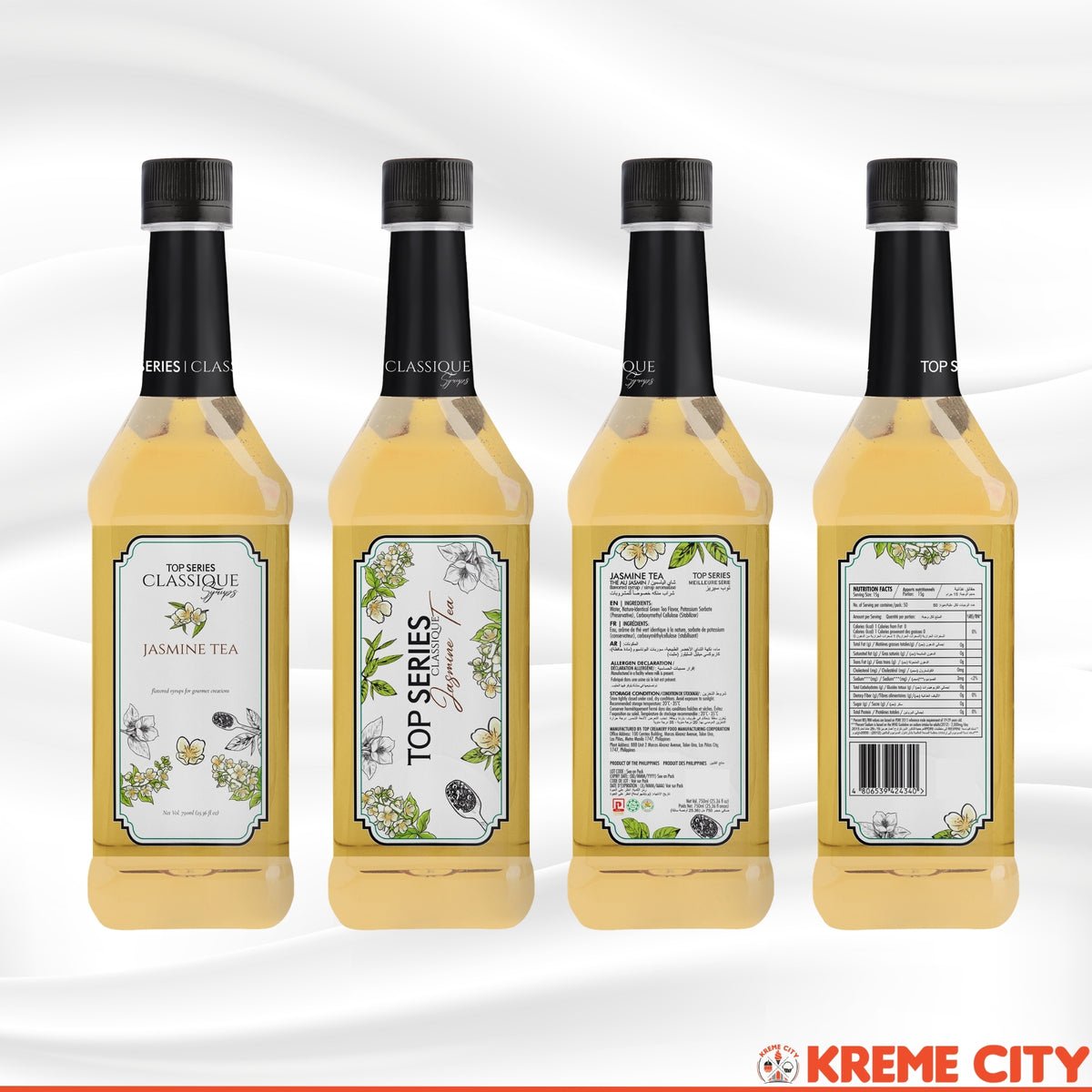 TOP Creamery TOP Series Classique Jasmine Tea Syrup 750ml