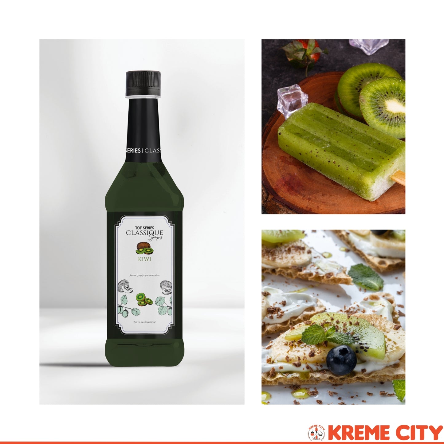 TOP Creamery TOP Series Classique Kiwi Syrup 750ml