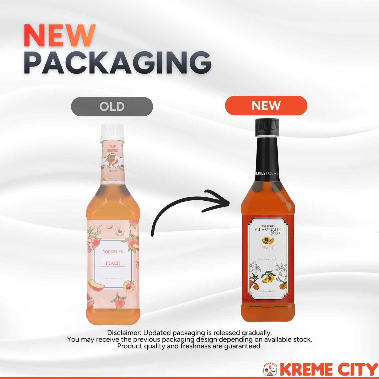 TOP Creamery TOP Series Classique Peach Syrup 750ml