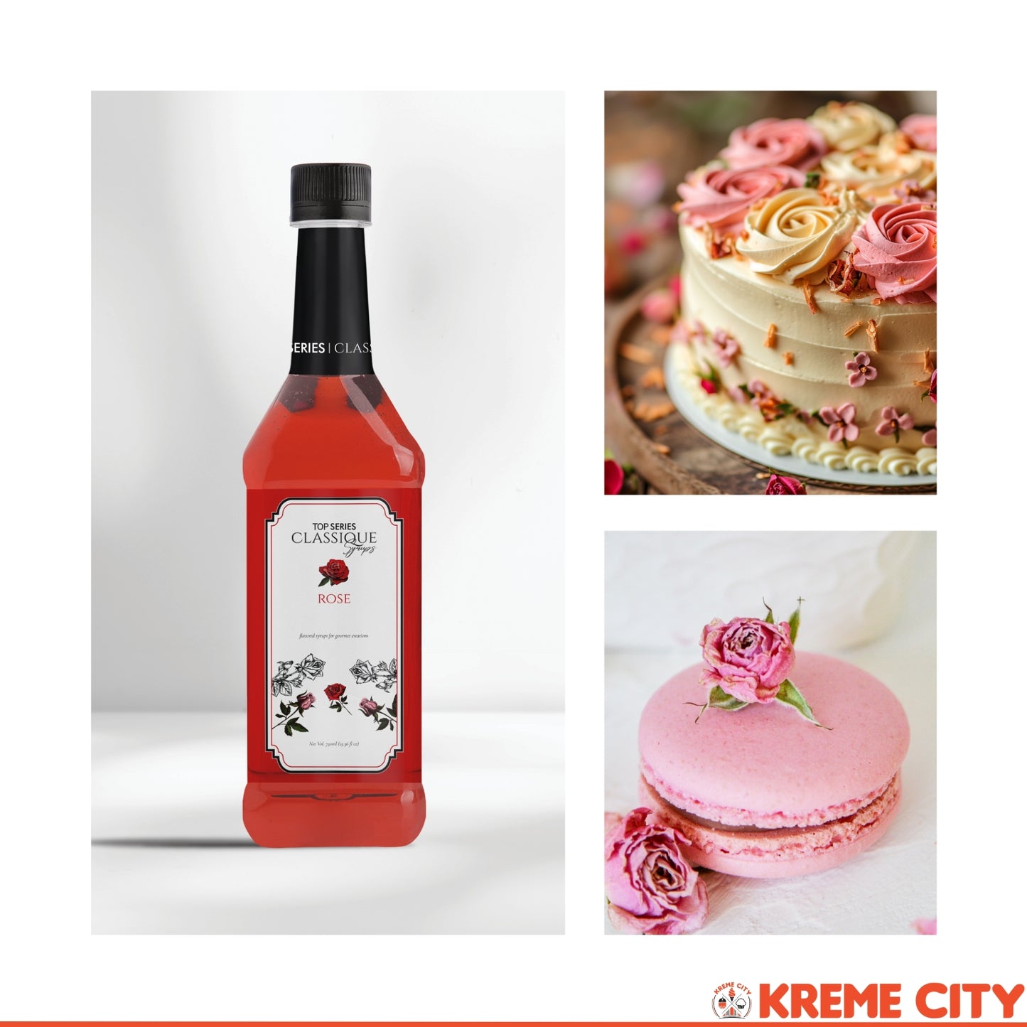 TOP Creamery TOP Series Classique Rose Syrup 750ml