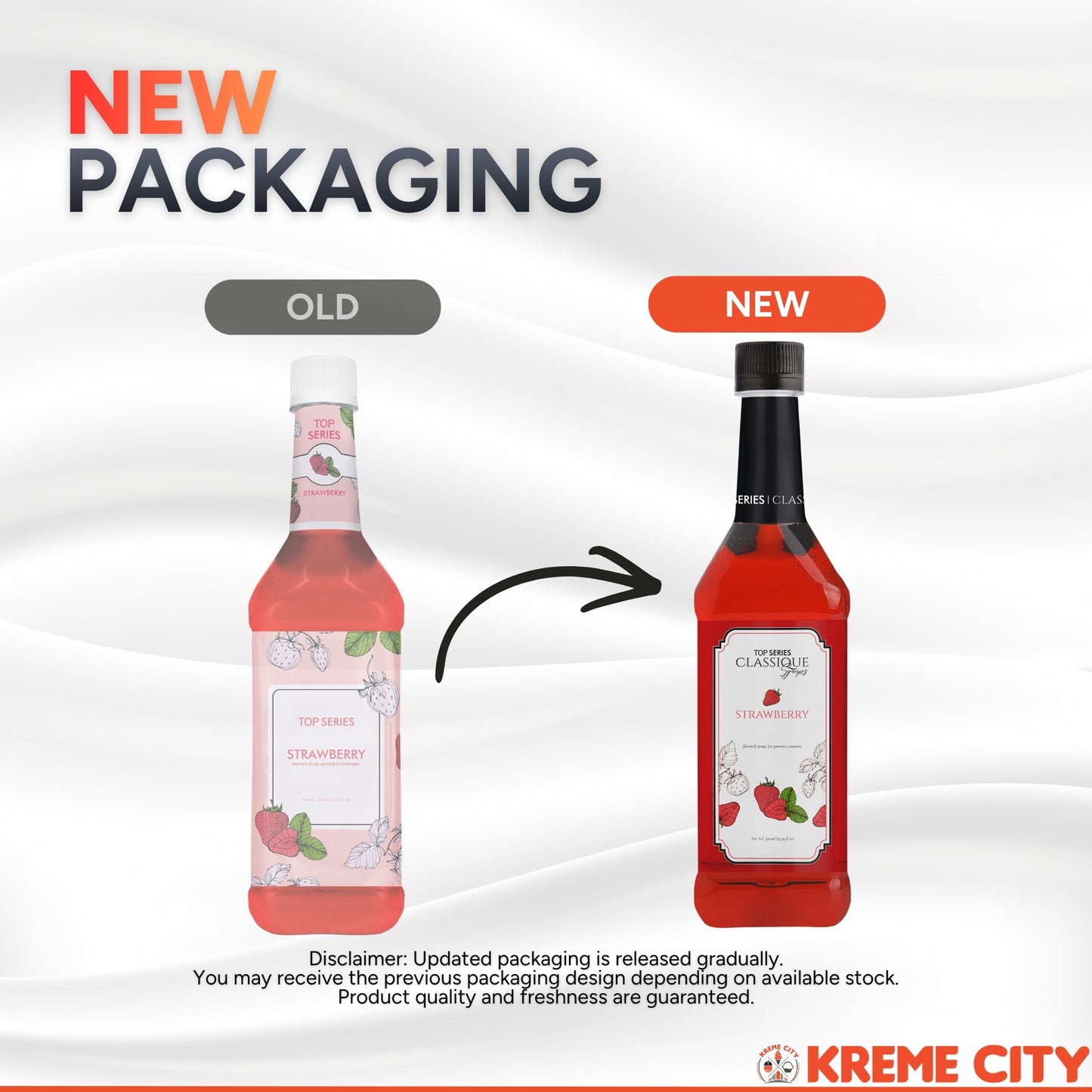 TOP Creamery TOP Series Classique Strawberry Syrup 750ml