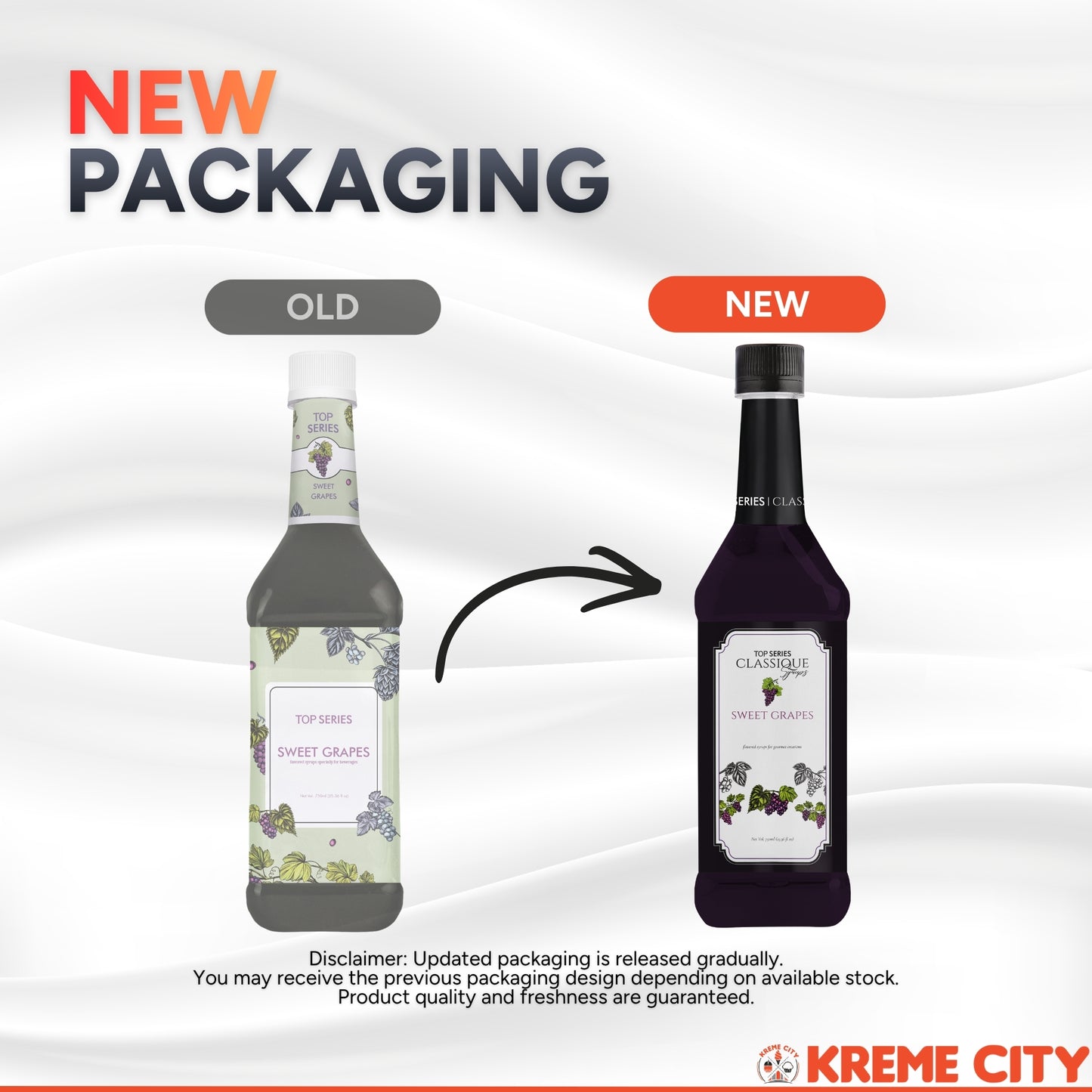 TOP Creamery TOP Series Classique Sweet Grapes Syrup 750ml