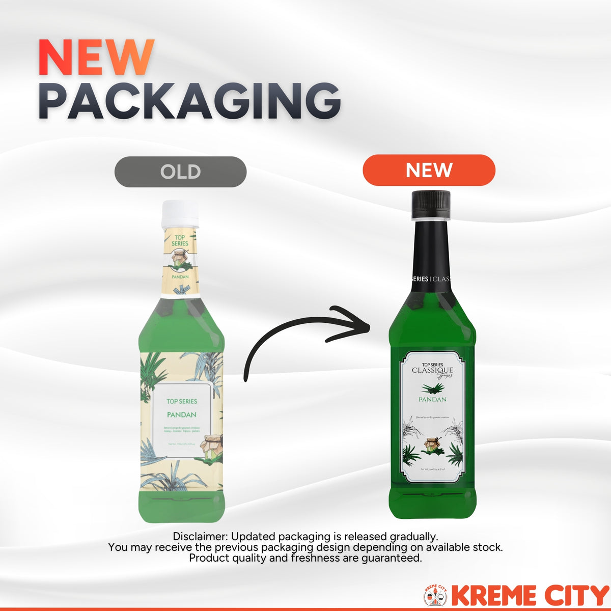 TOP Creamery TOP Series Classique Pandan Syrup 750ml