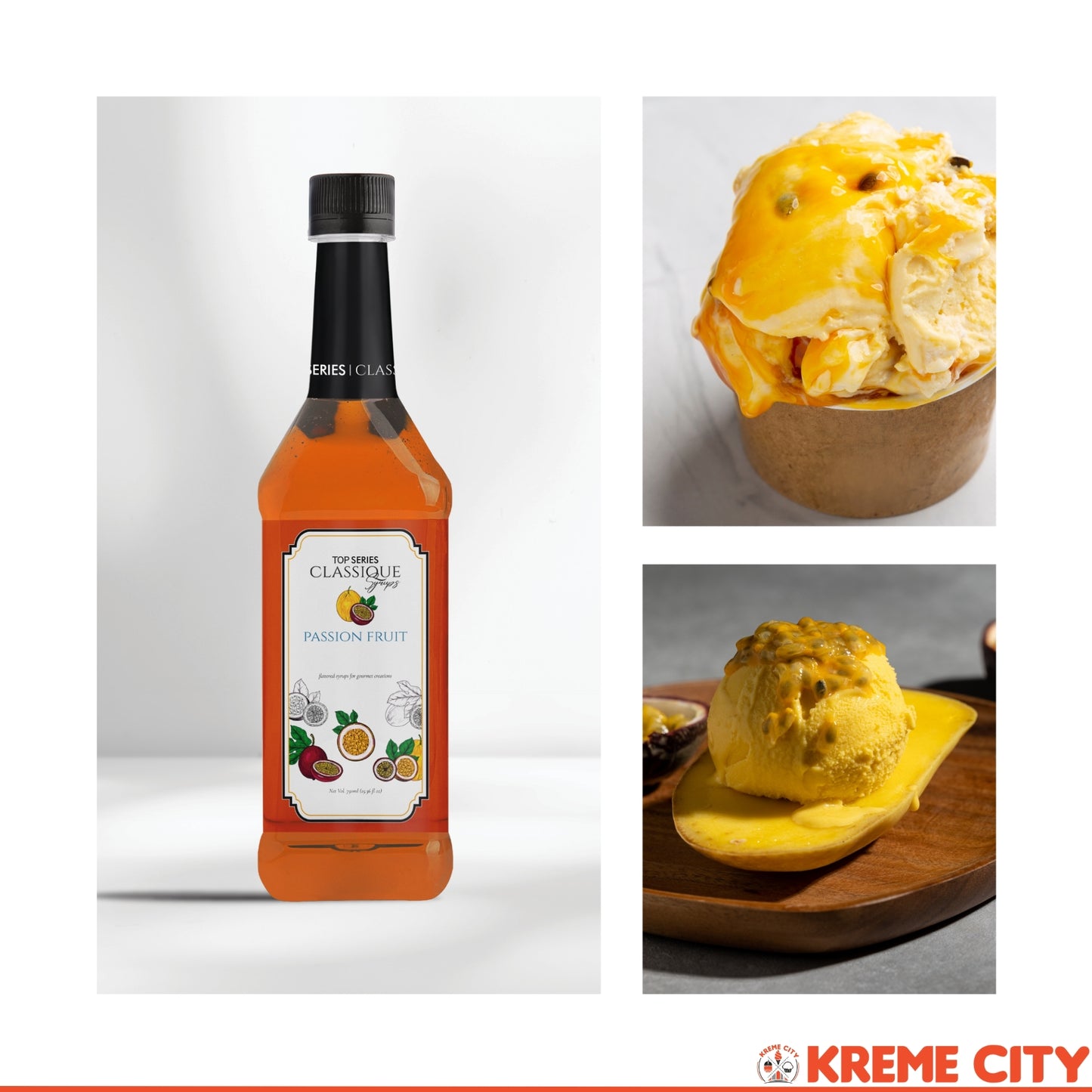 TOP Creamery TOP Series Classique Passion Fruit Syrup 750ml