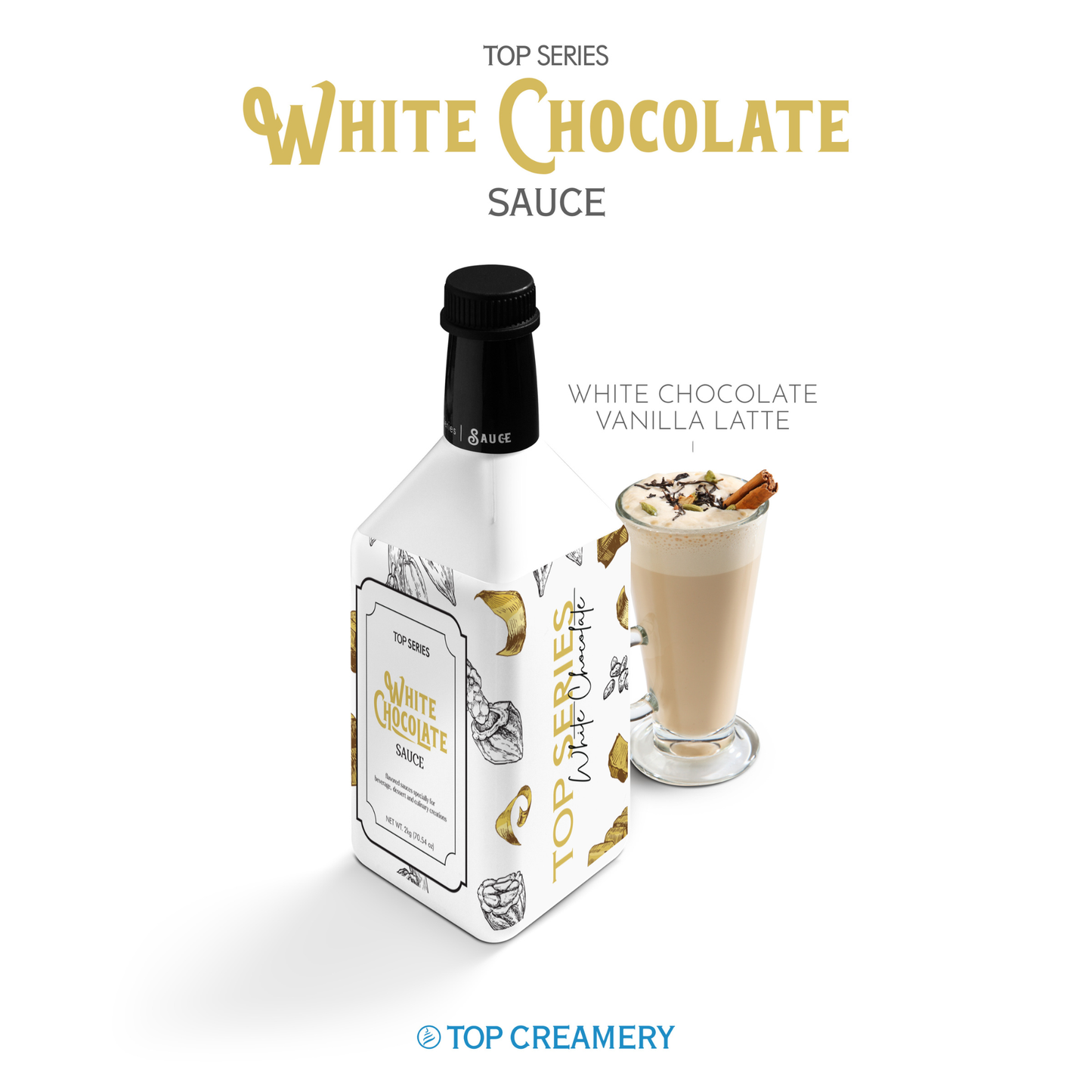 TOP Creamery Top Series White Chocolate Sauce 2kg