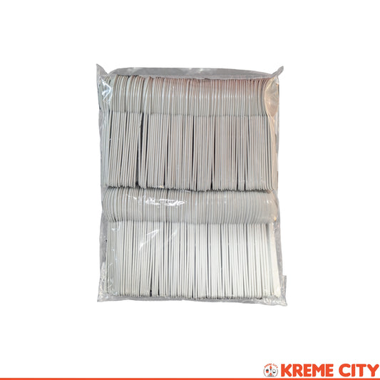Kreme City Plastic Sundae Spoon White