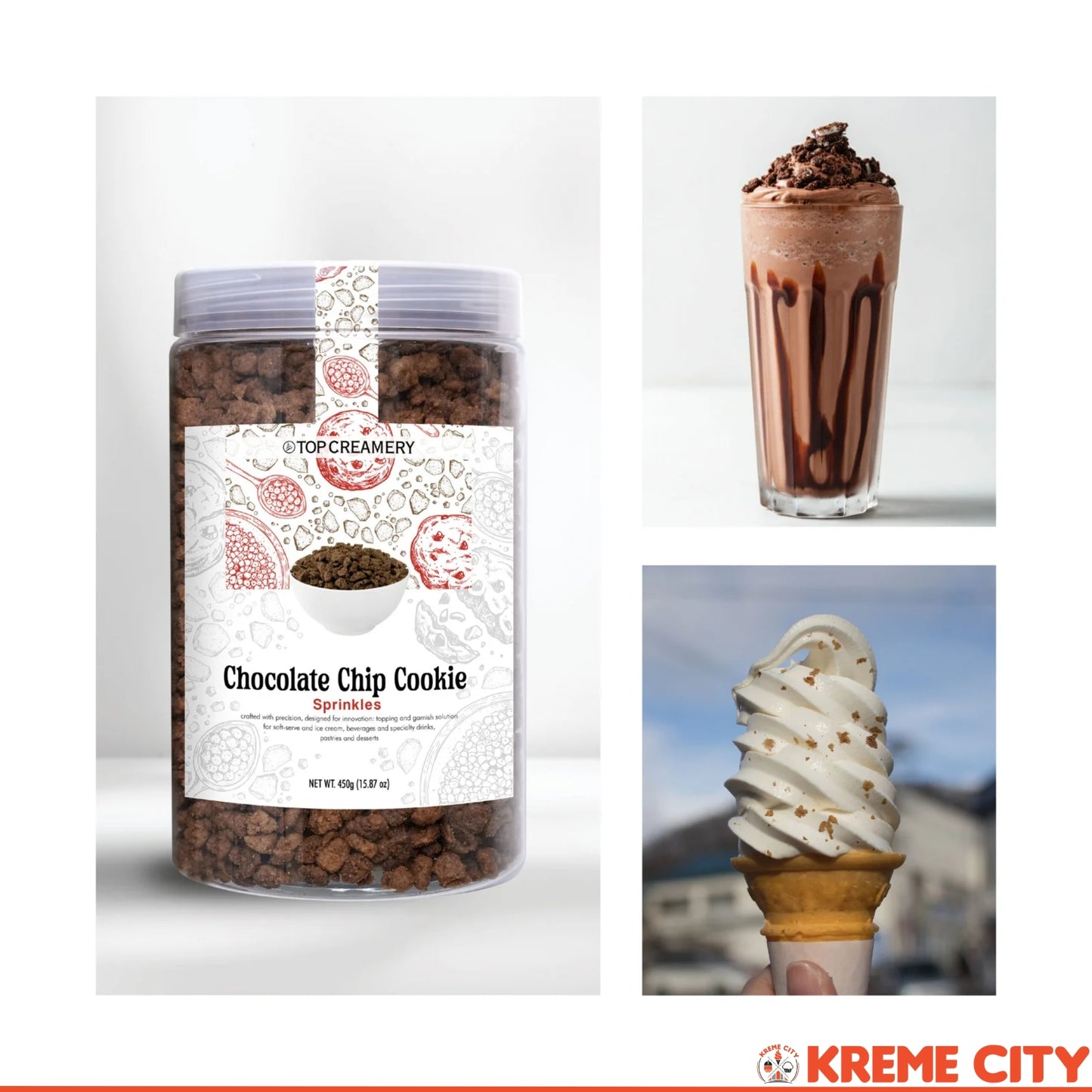 TOP Creamery Chocolate Chip Cookie Sprinkles 450g