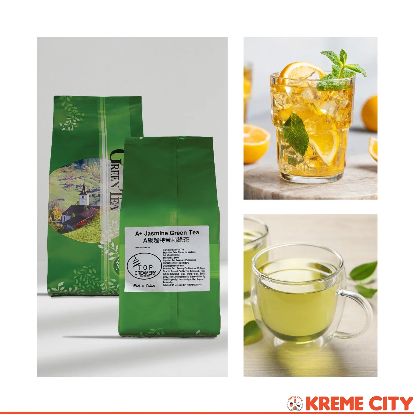 TOP Creamery A+ Jasmine Green Tea Loose Leaves 600g