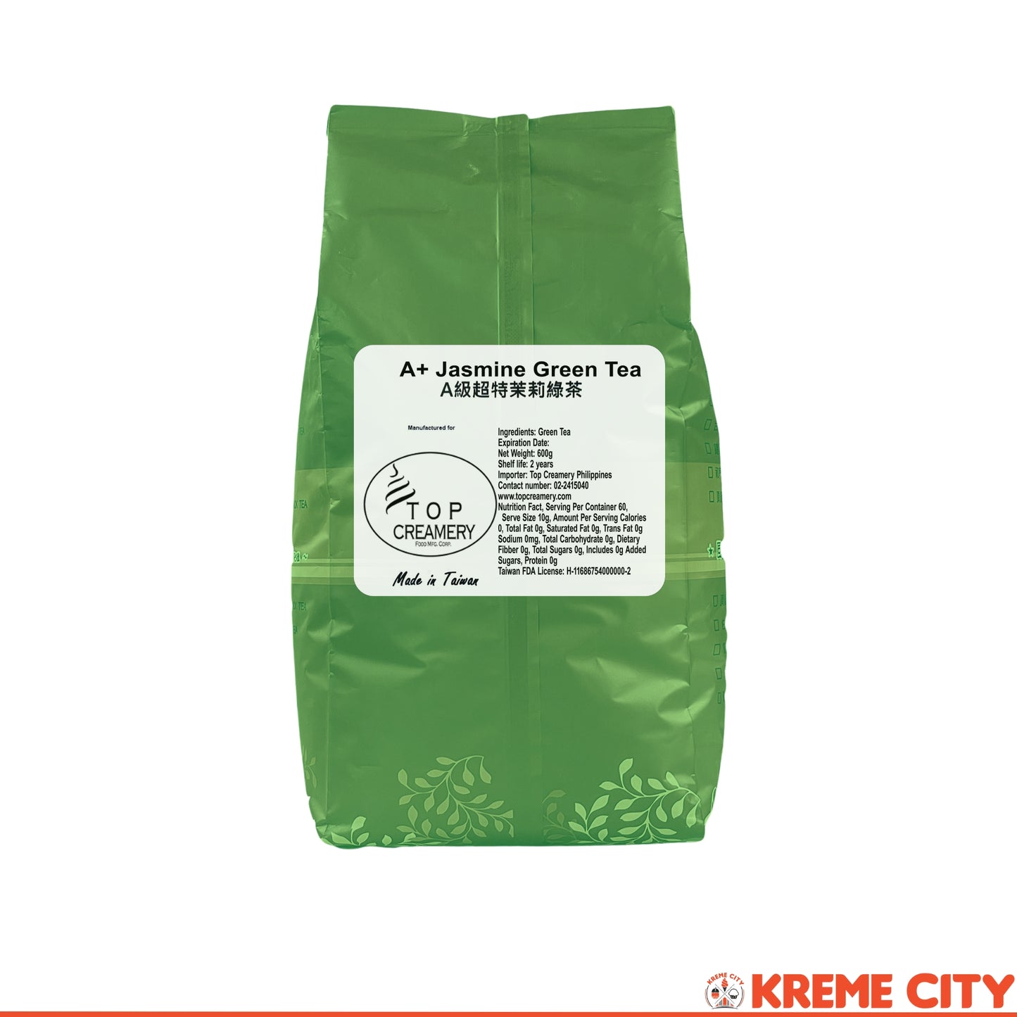 TOP Creamery A+ Jasmine Green Tea Loose Leaves 600g