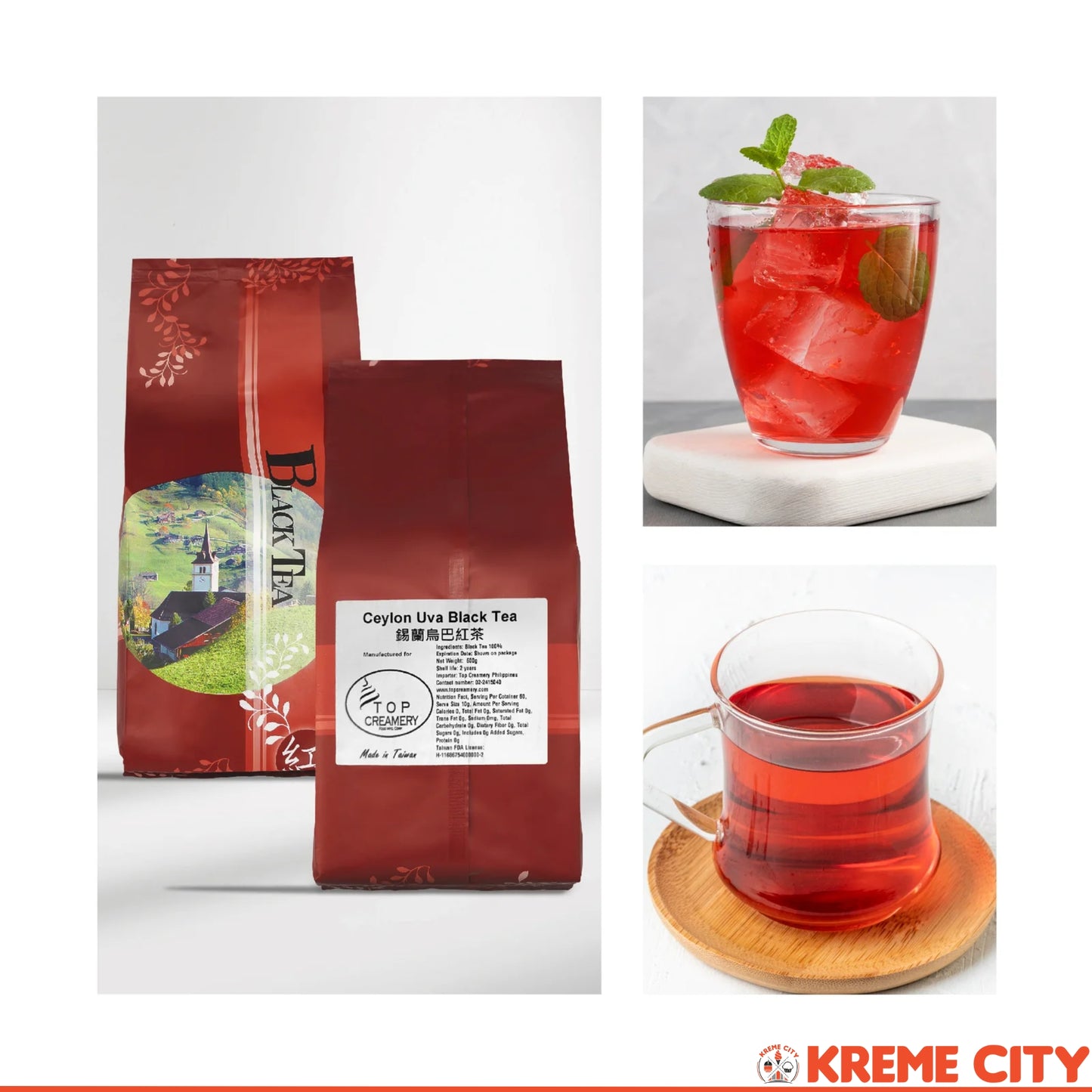 TOP Creamery Ceylon Uva Black Tea Loose Leaves 600g