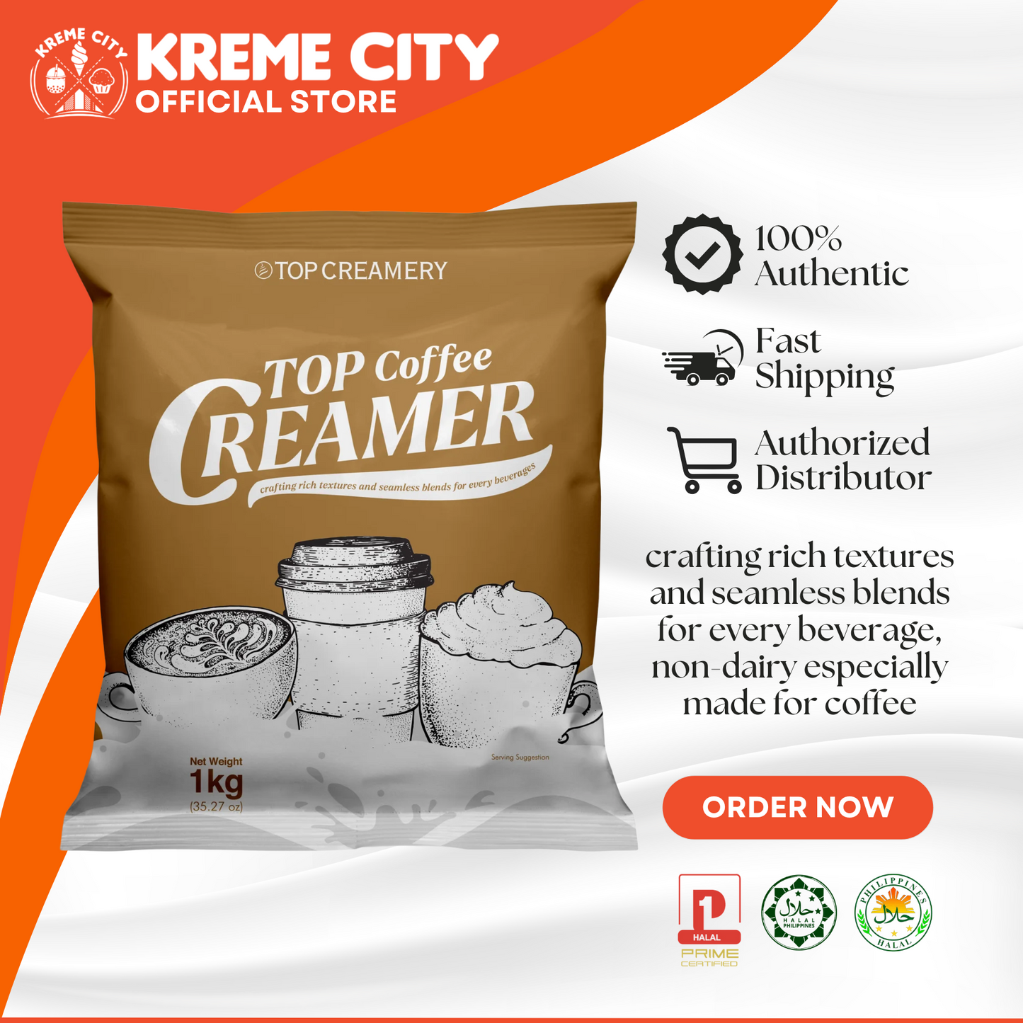 TOP Creamery Top Coffee Creamer Powder 1kg