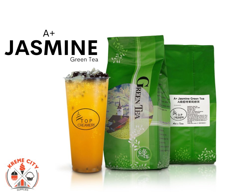 TOP Creamery A+ Jasmine Green Tea 600g - Kreme City Supplies